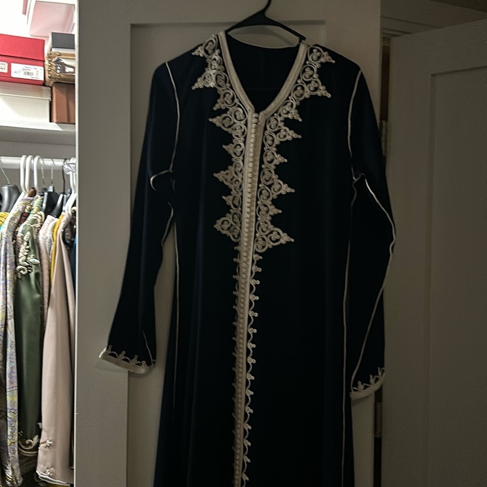 Blue one piece caftan